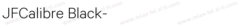 JFCalibre Black字体转换